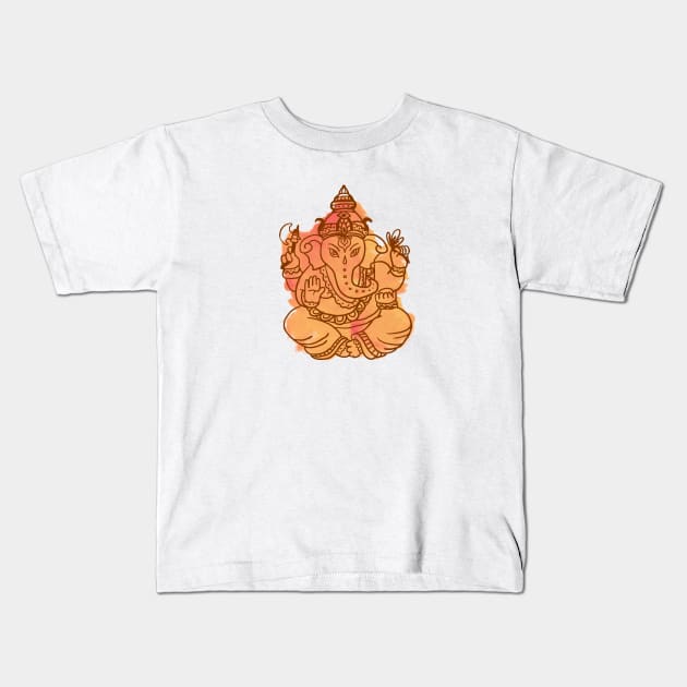 Ganesha Kids T-Shirt by TambuStore